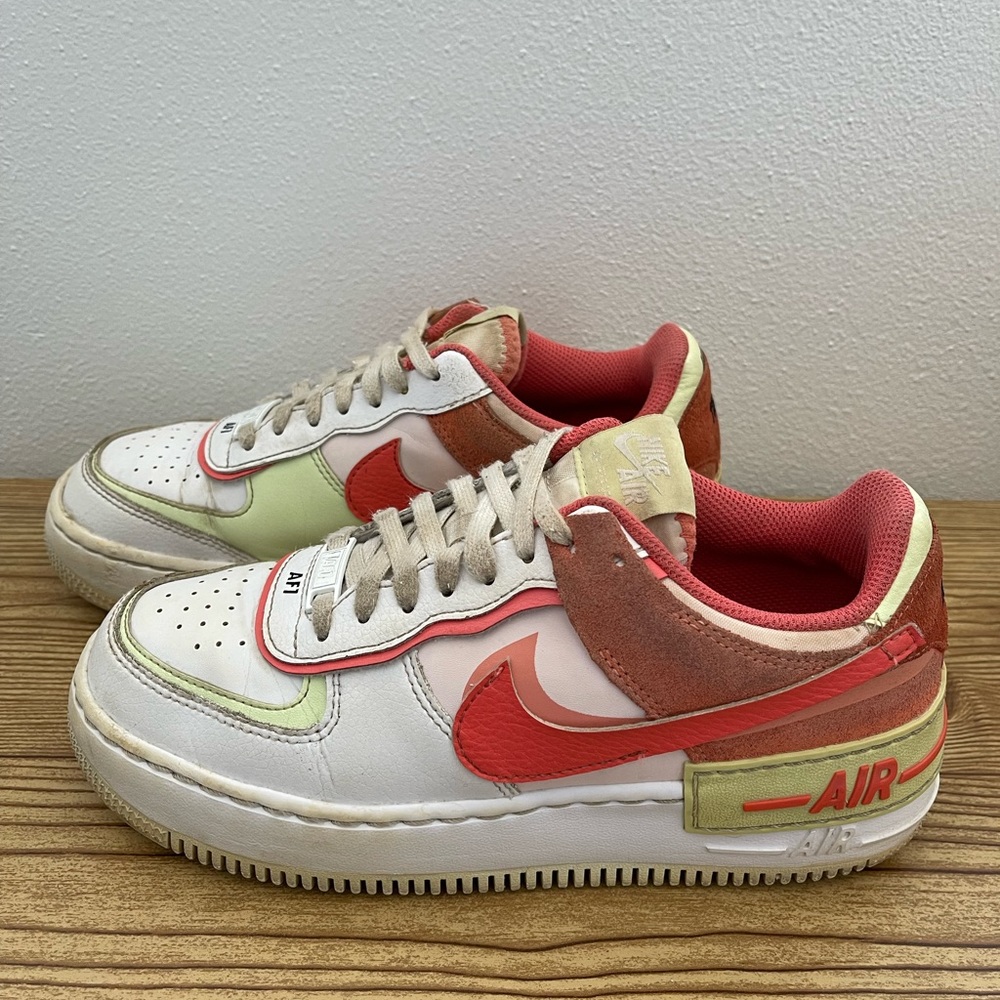 Nike Women's AF1 Shadow White Magic Ember CI0919-110 Size 7.5